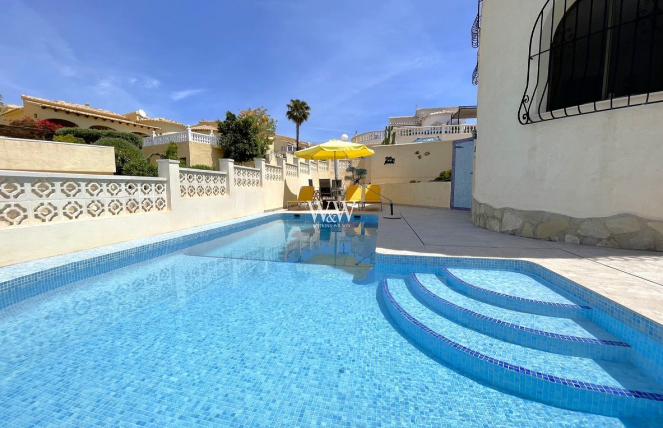 Private swimming pool at villa